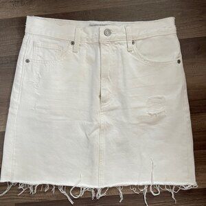 NWOT lucky brand white jean skirt